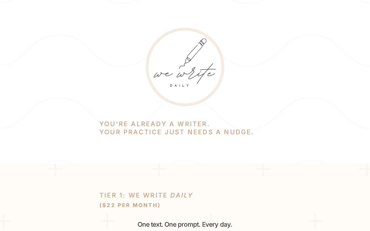 We Write DAILY Practice